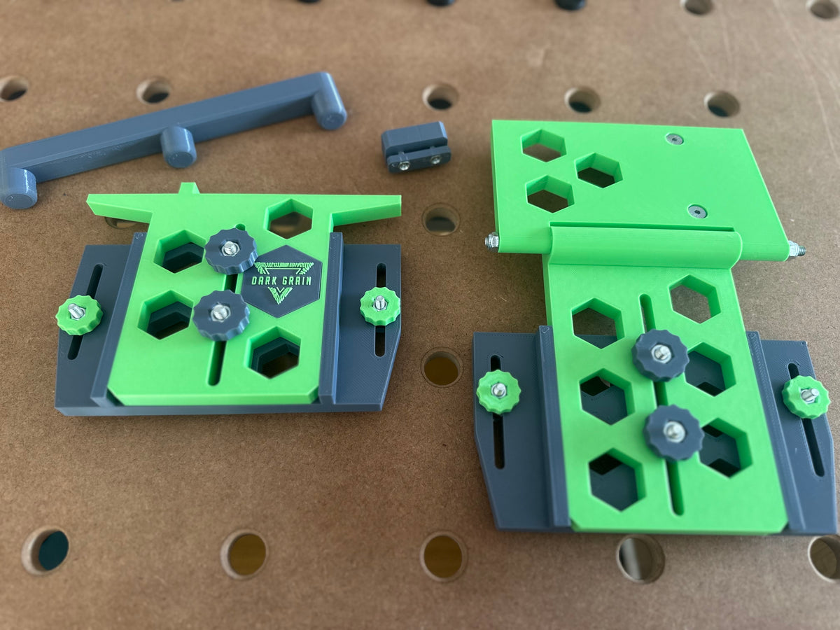 Track Saw Rail Hinge Dark Grain 3D Printing