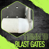 110mm PVC to 4" Blast Gate Adaptor