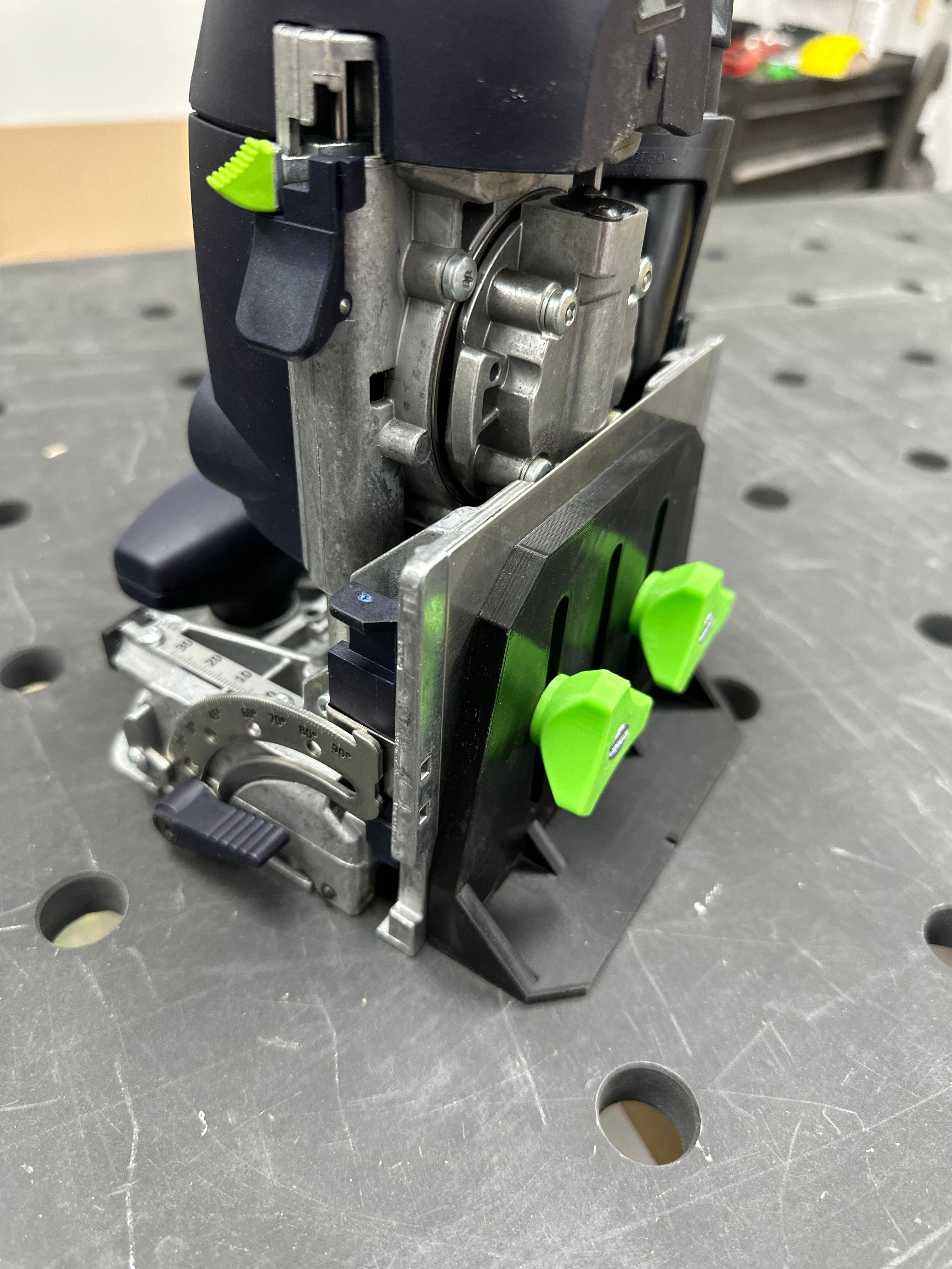 Dominoer Machine Domino Machine Edge Mortising Fence – Dark Grain 3D Printing