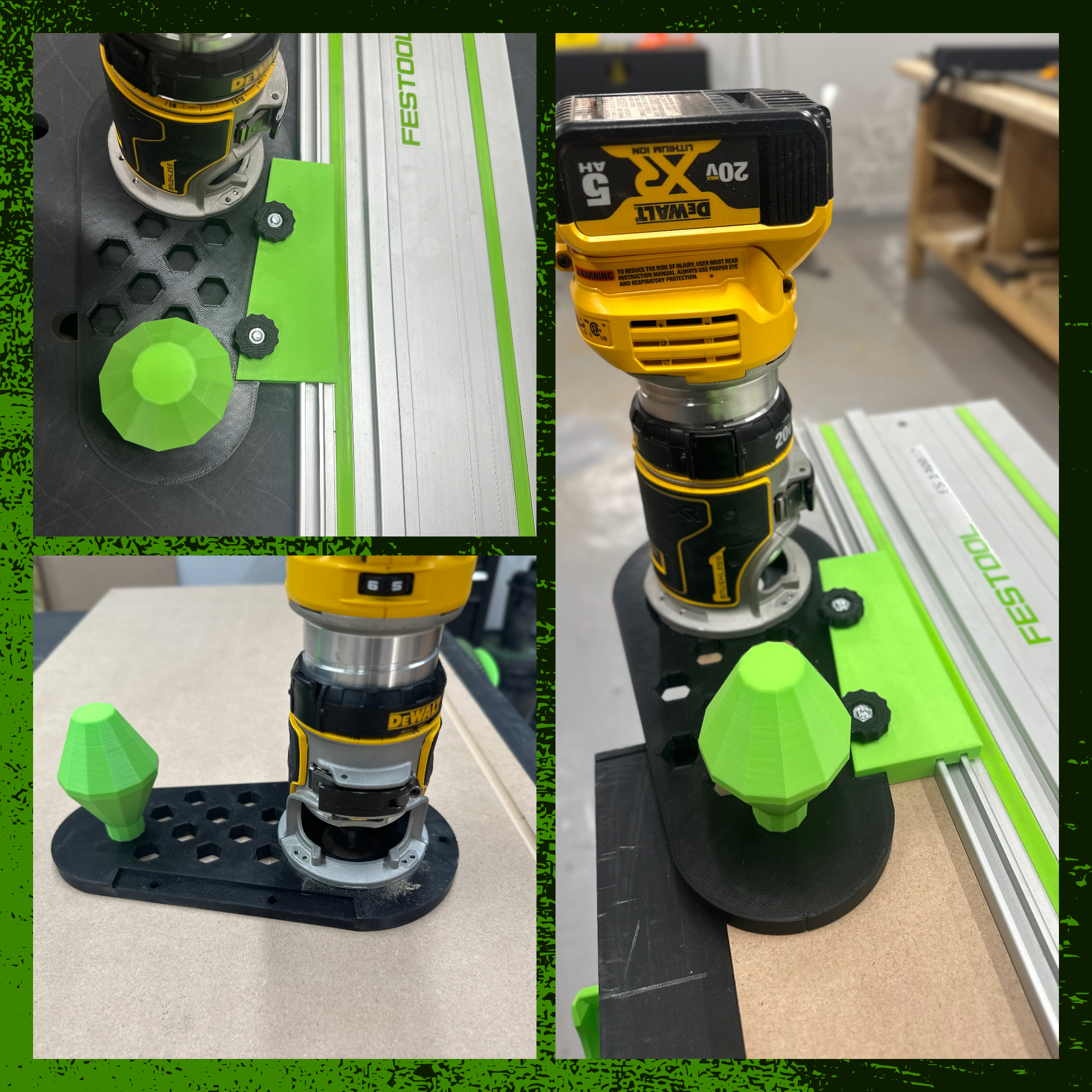 Laser Base Plate For Router Router Base Plate and Guide – Dark Grain 3D Printing