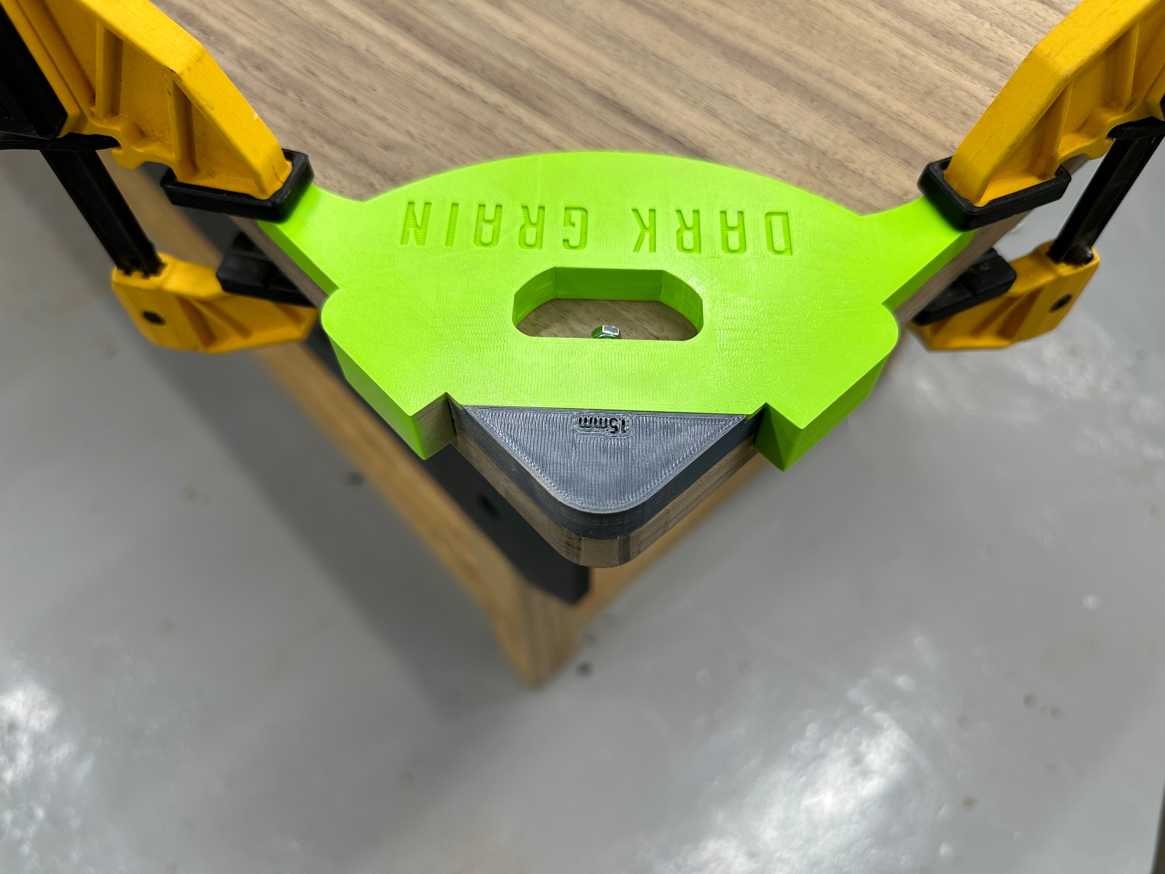 Corner Router Template – Dark Grain 3D Printing